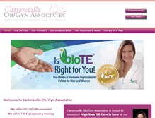 Tablet Screenshot of cartersvilleobgyn.com